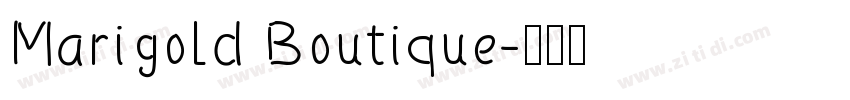 Marigold Boutique字体转换